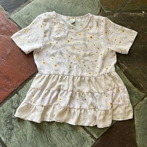 Paper Crane Floral Blouse